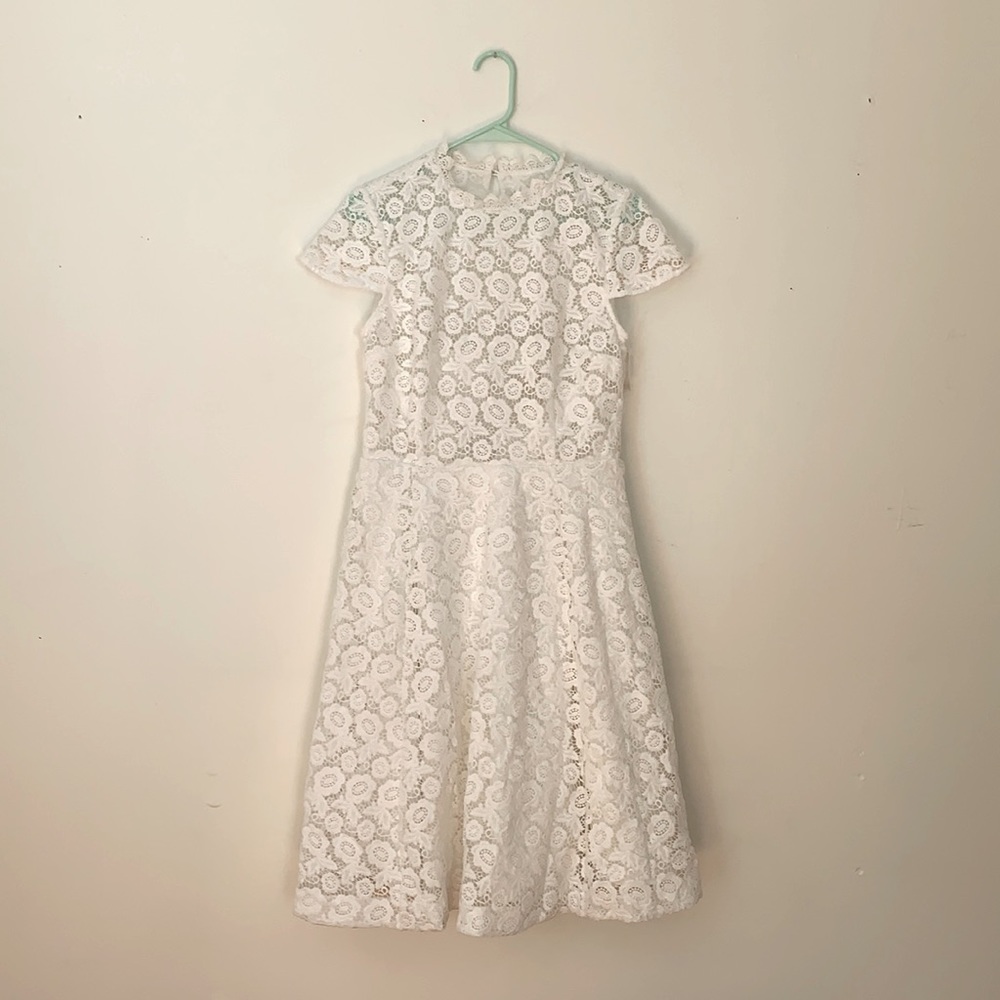 White Lace Crochet dress